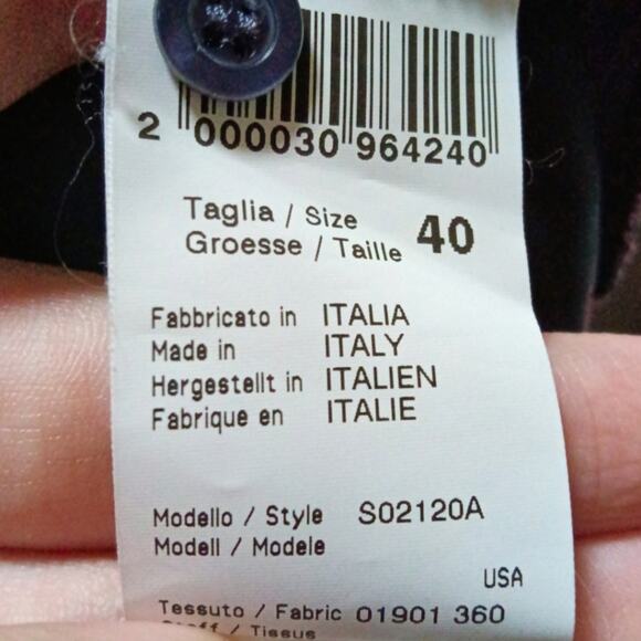 Peserico Navy midi short sleeve dress size S S02120A - Picture 5 of 6